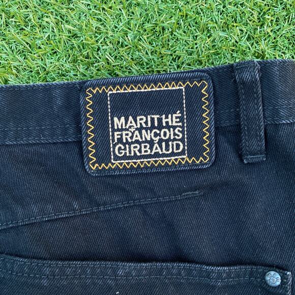 Le Jean De Marithe Francois Girbaud Men's Y2K Vintage Embroidered Black Jeans 40 - Picture 7 of 7